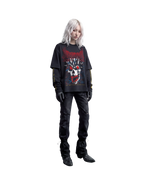 GOTHIC SKULL DOUBLE LAYER TEE