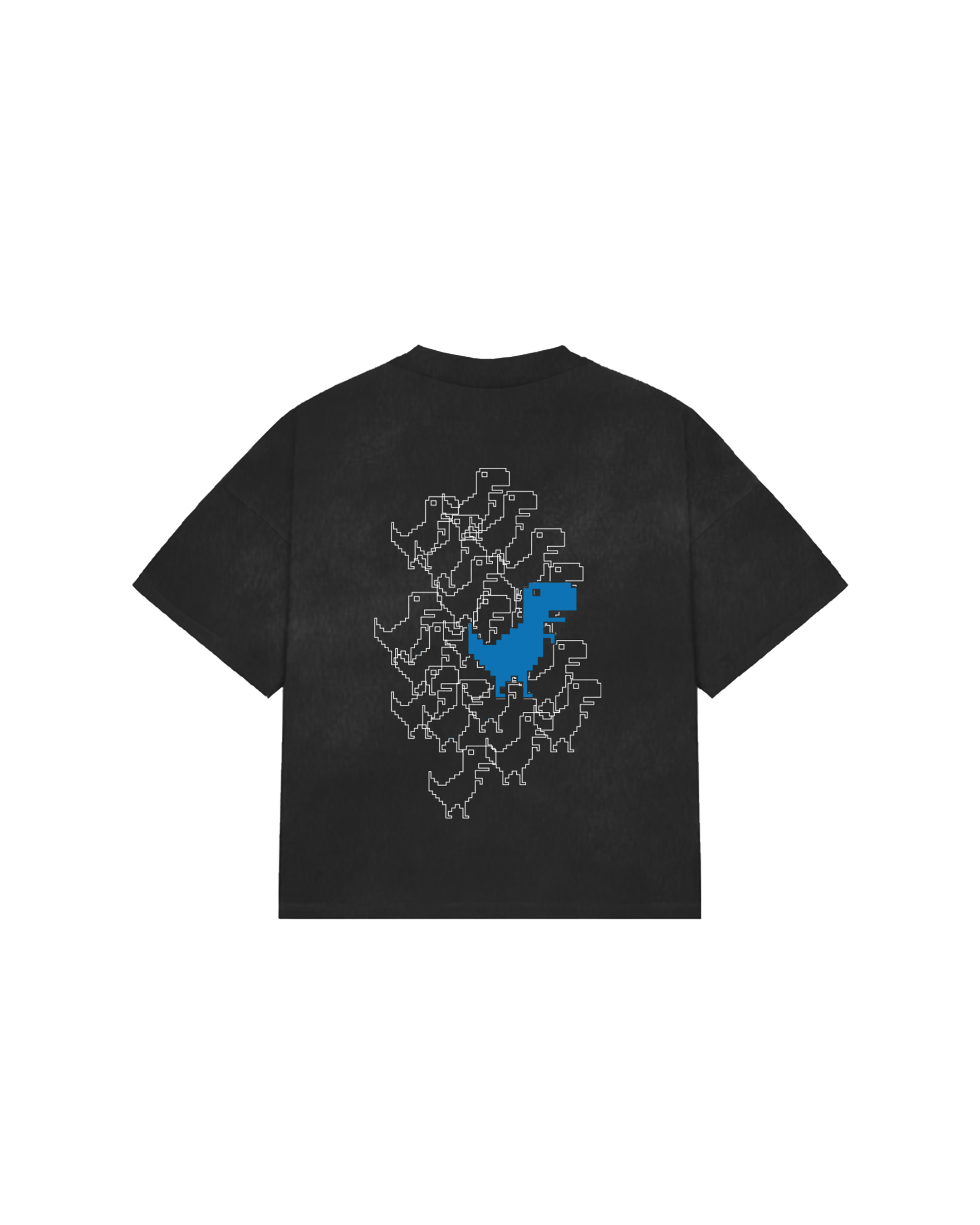 Dino Chrome Tee Black