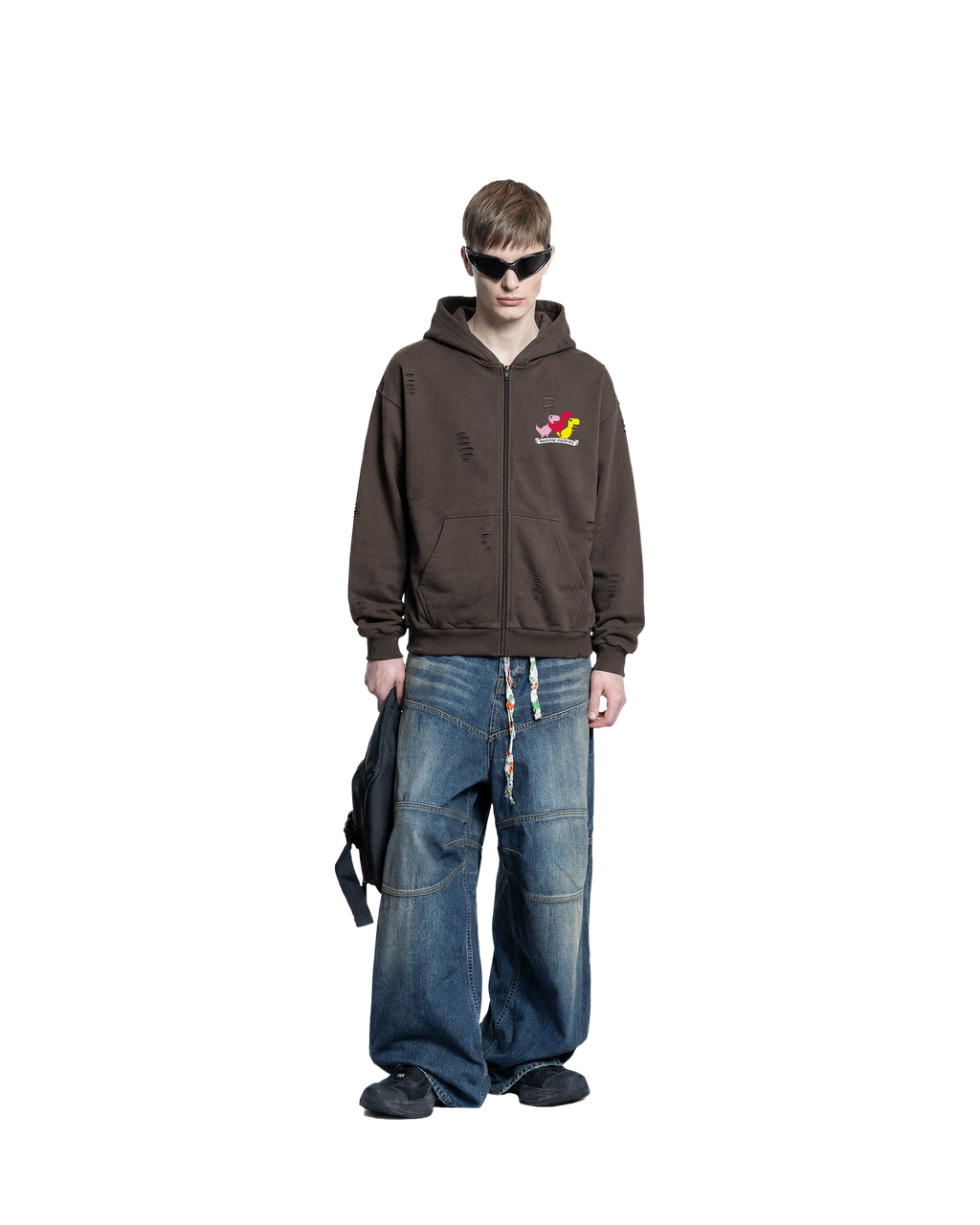 EXC- BROWN ZIPUP
