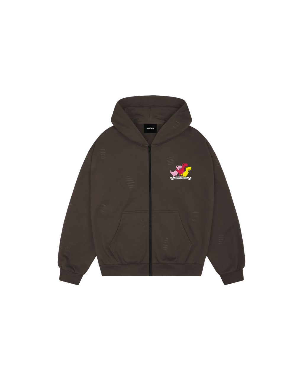 EXC- BROWN ZIPUP