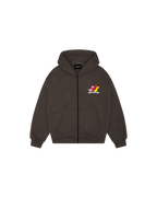 EXC- BROWN ZIPUP