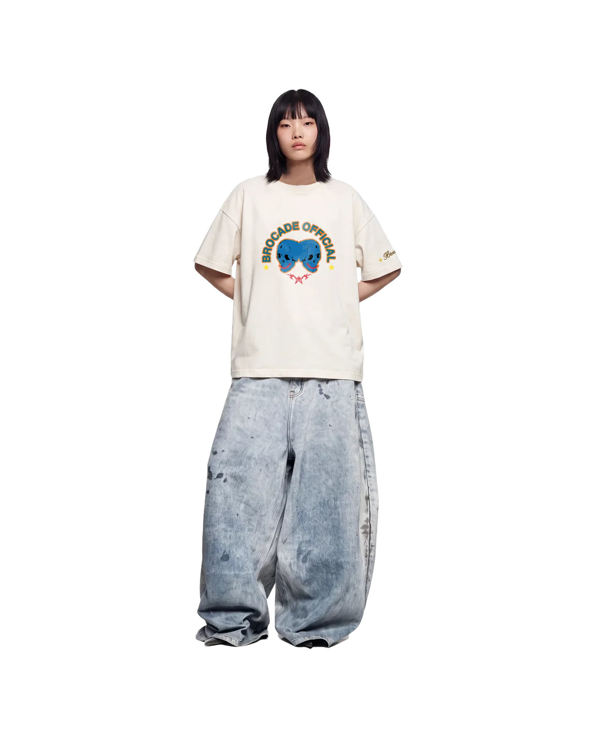 TWIN SKULL TEE