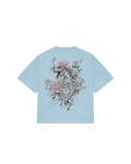 FLOWER OF BROCADE SKY BLUE
