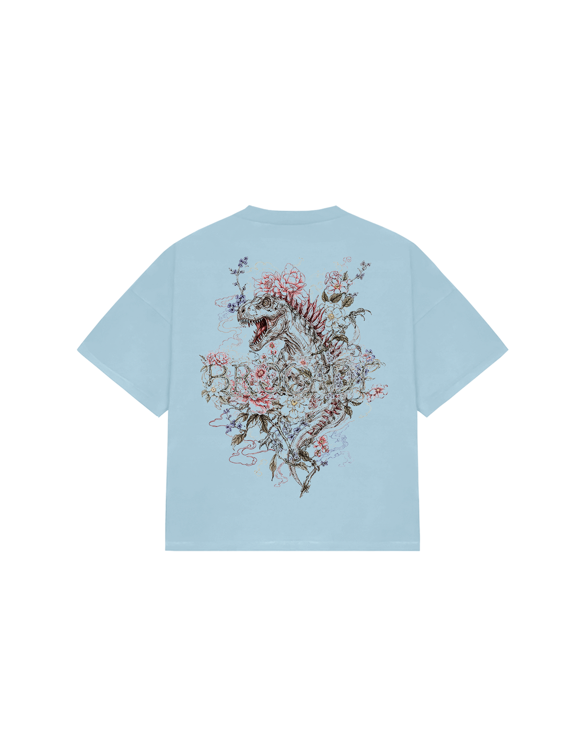 FLOWER OF BROCADE SKY BLUE