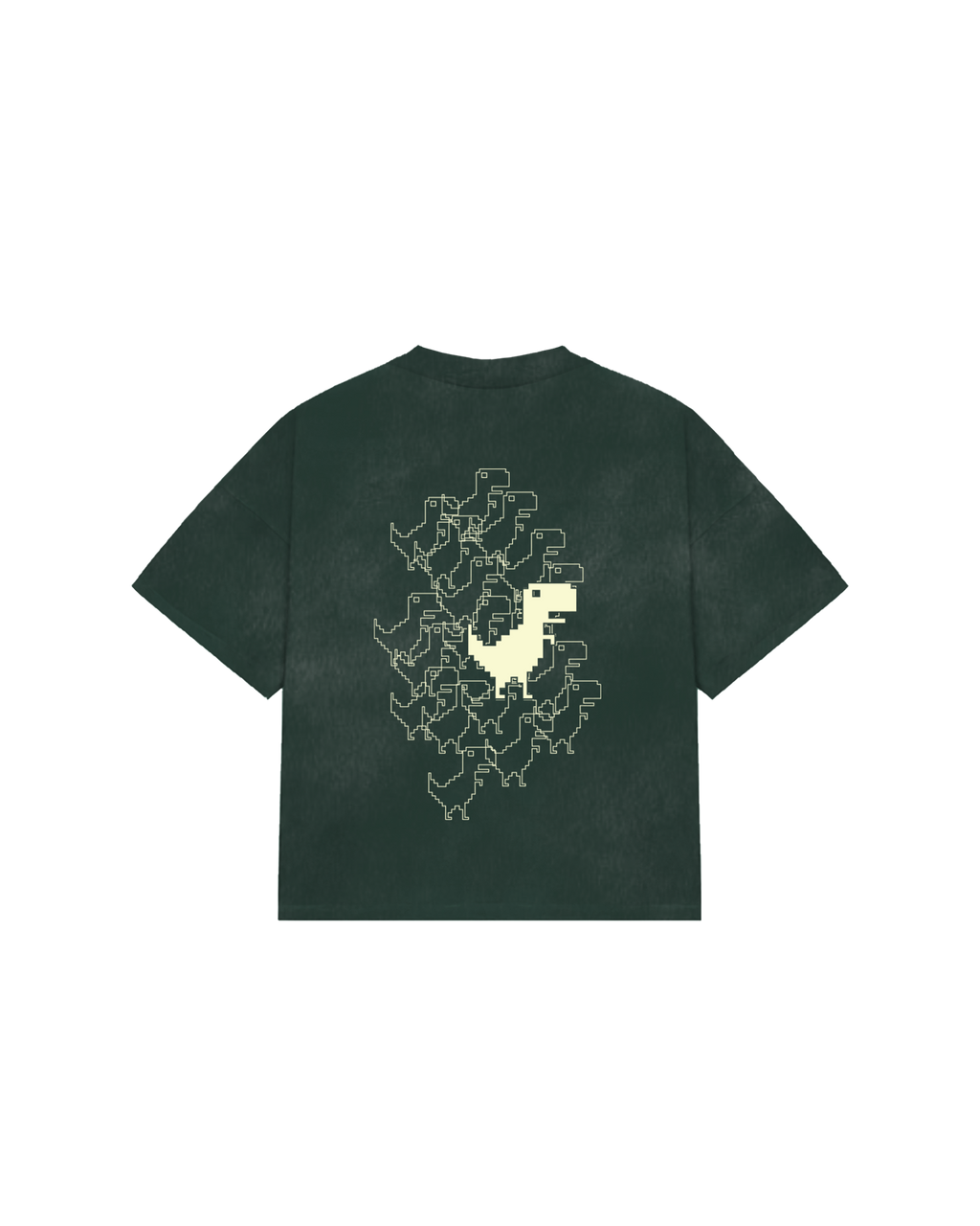 Dino Chrome Tee Green