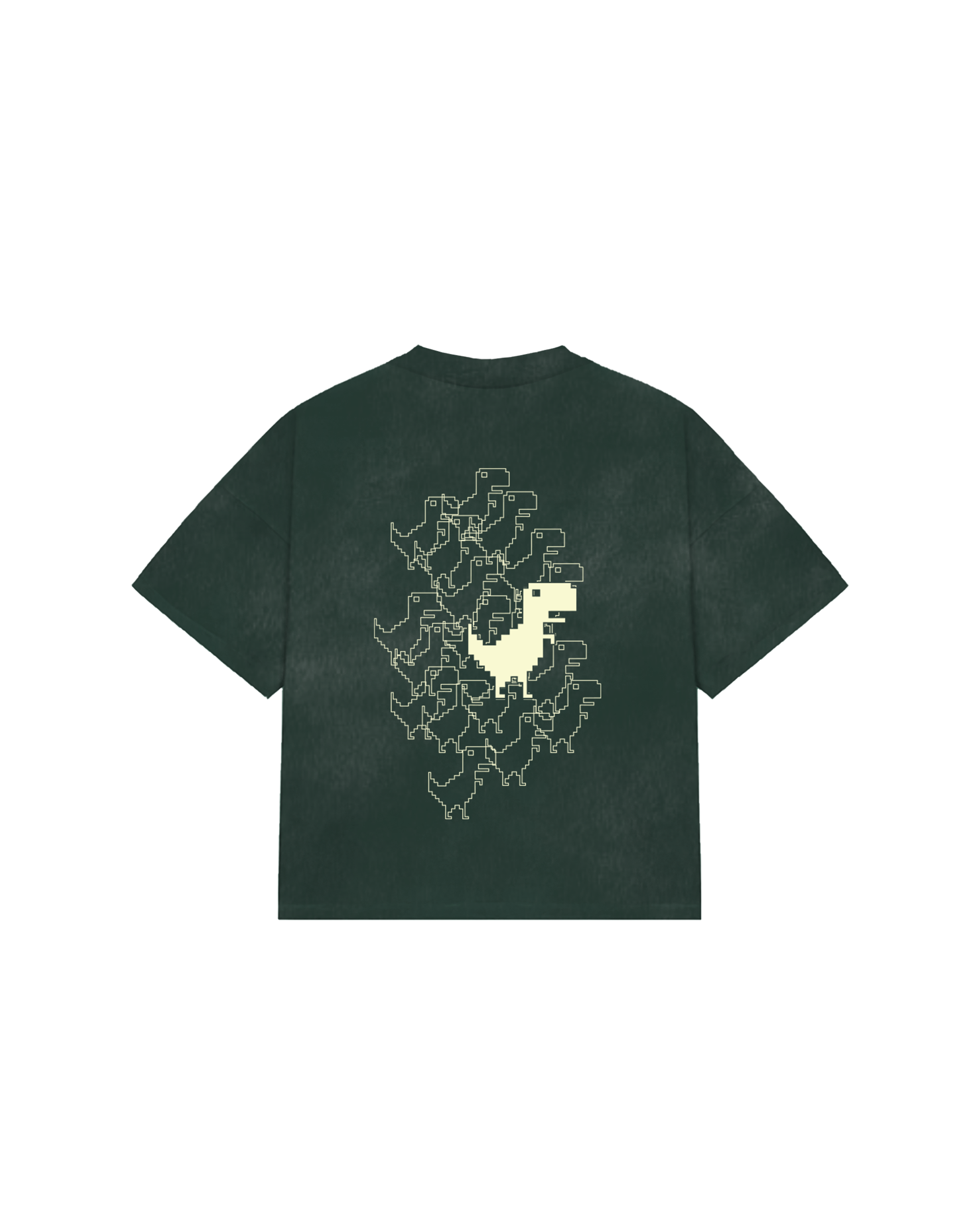 Dino Chrome Tee Green