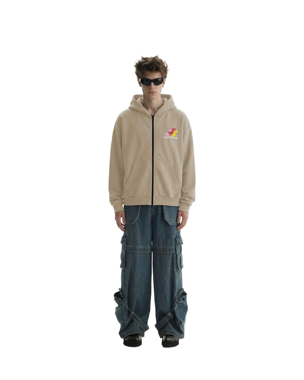 EXC- BEIGE ZIPUP