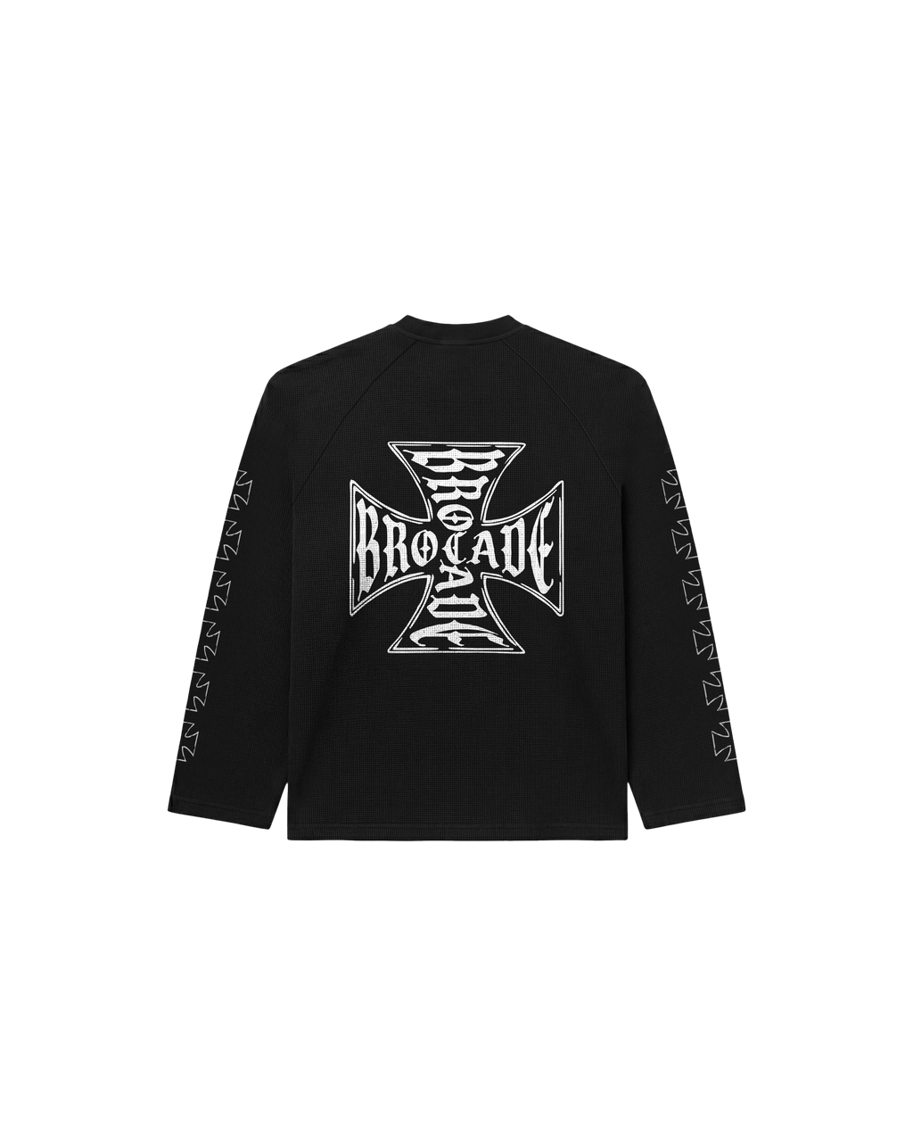CROSSOVER RAGLAN SWEATSHIRT BLACK