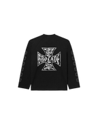 CROSSOVER RAGLAN SWEATSHIRT BLACK