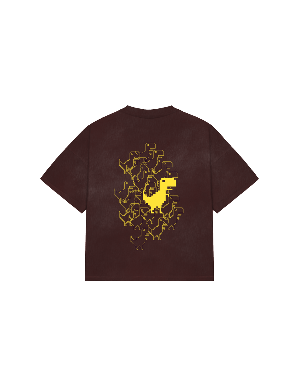 Dino Chrome Tee Maroon