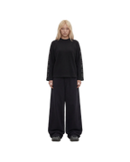 CROSSOVER RAGLAN SWEATSHIRT BLACK