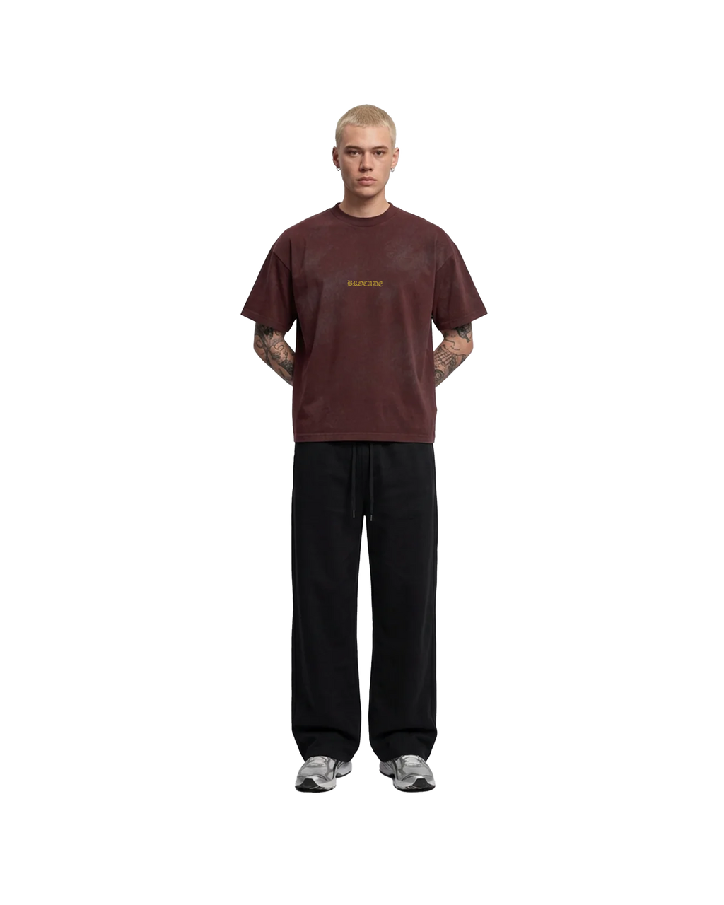 Dino Chrome Tee Maroon