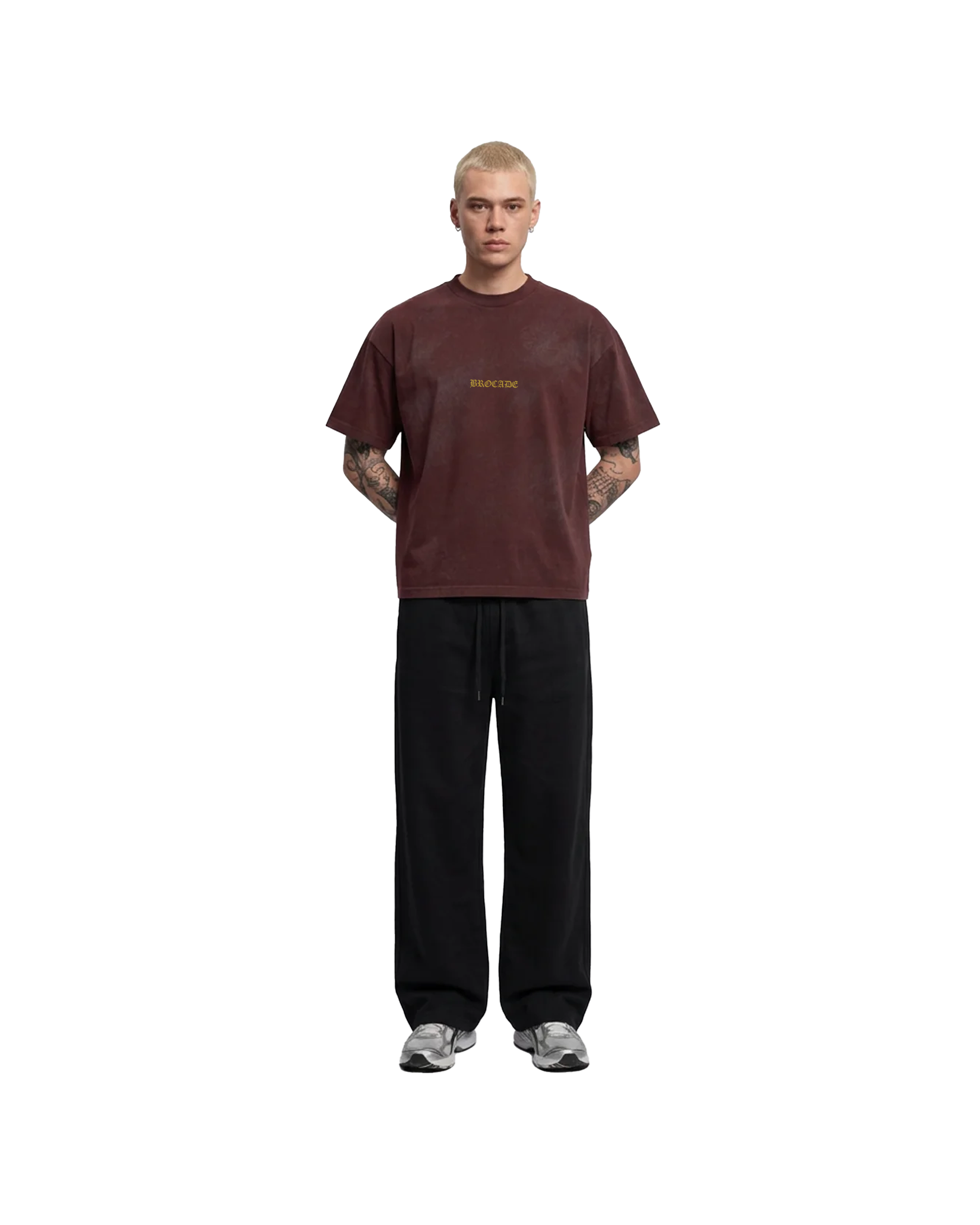 Dino Chrome Tee Maroon
