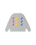 DINO CHROME GREY SWEATSHIRT