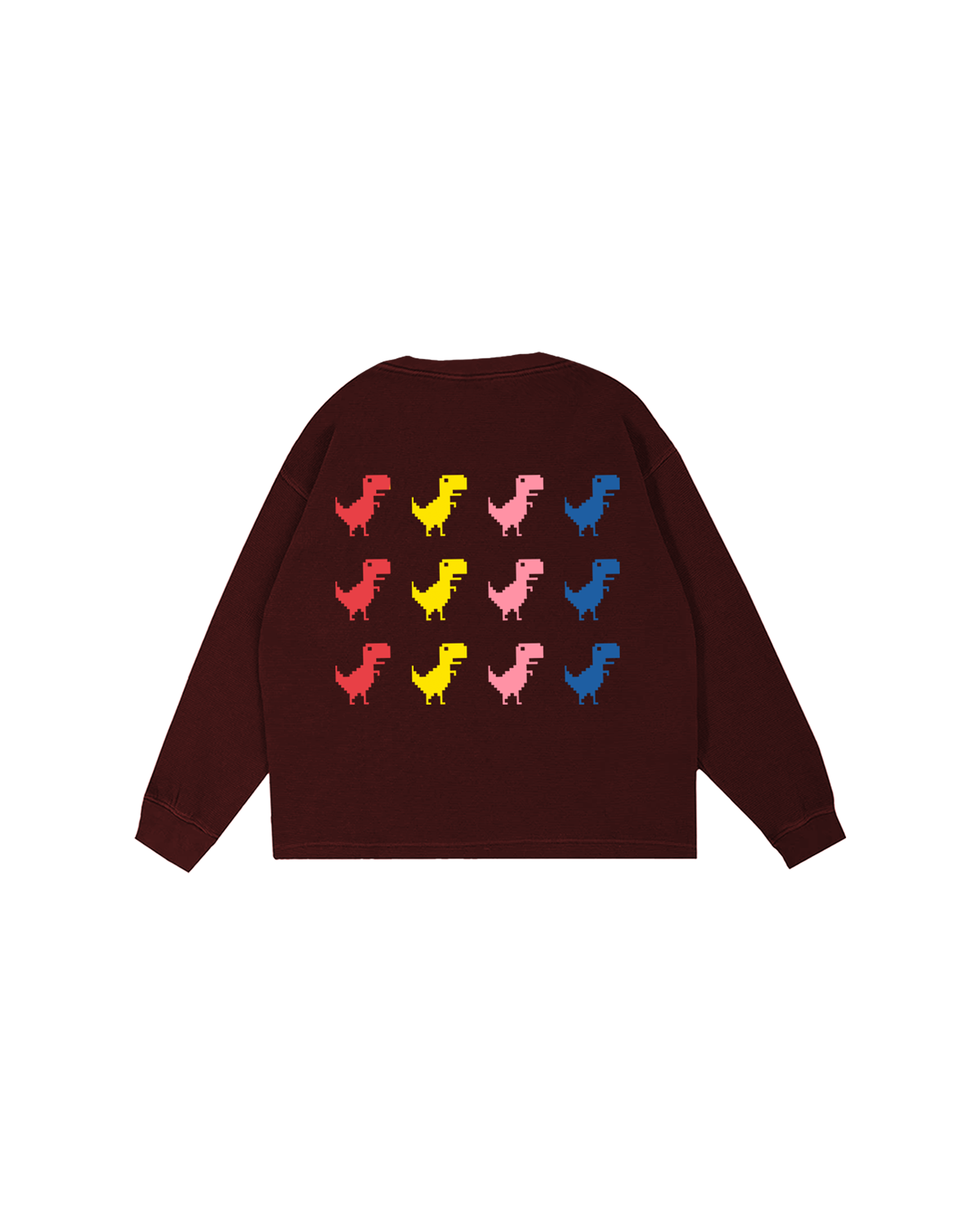 DINO CHROME MAROON  SWEATSHIRT