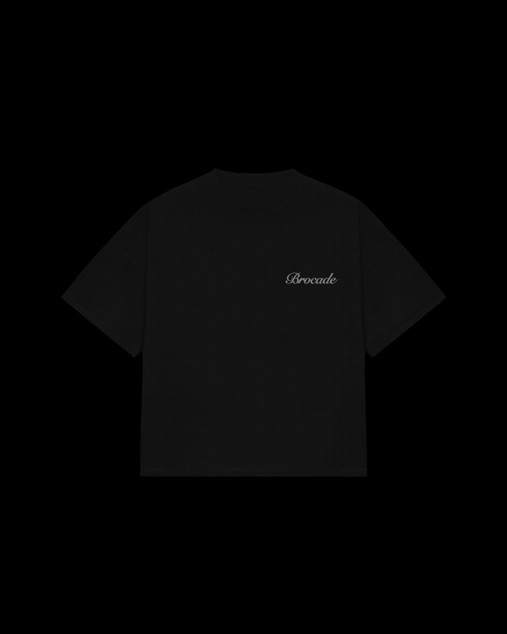 WAFFLE BASIC TEE (BLACK)