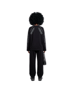 BLACK PIPING SWEATSHIRT