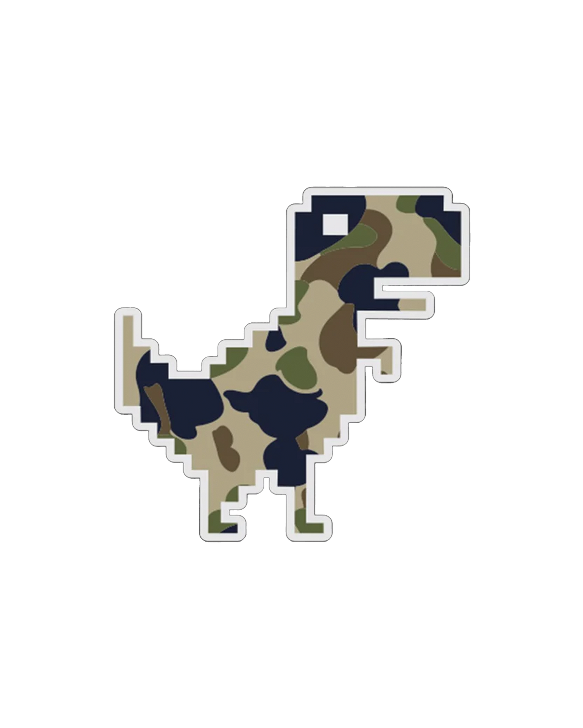 CAMO DINO STICKER