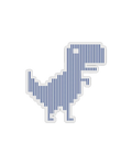 PINSTRIPE DINO STICKER