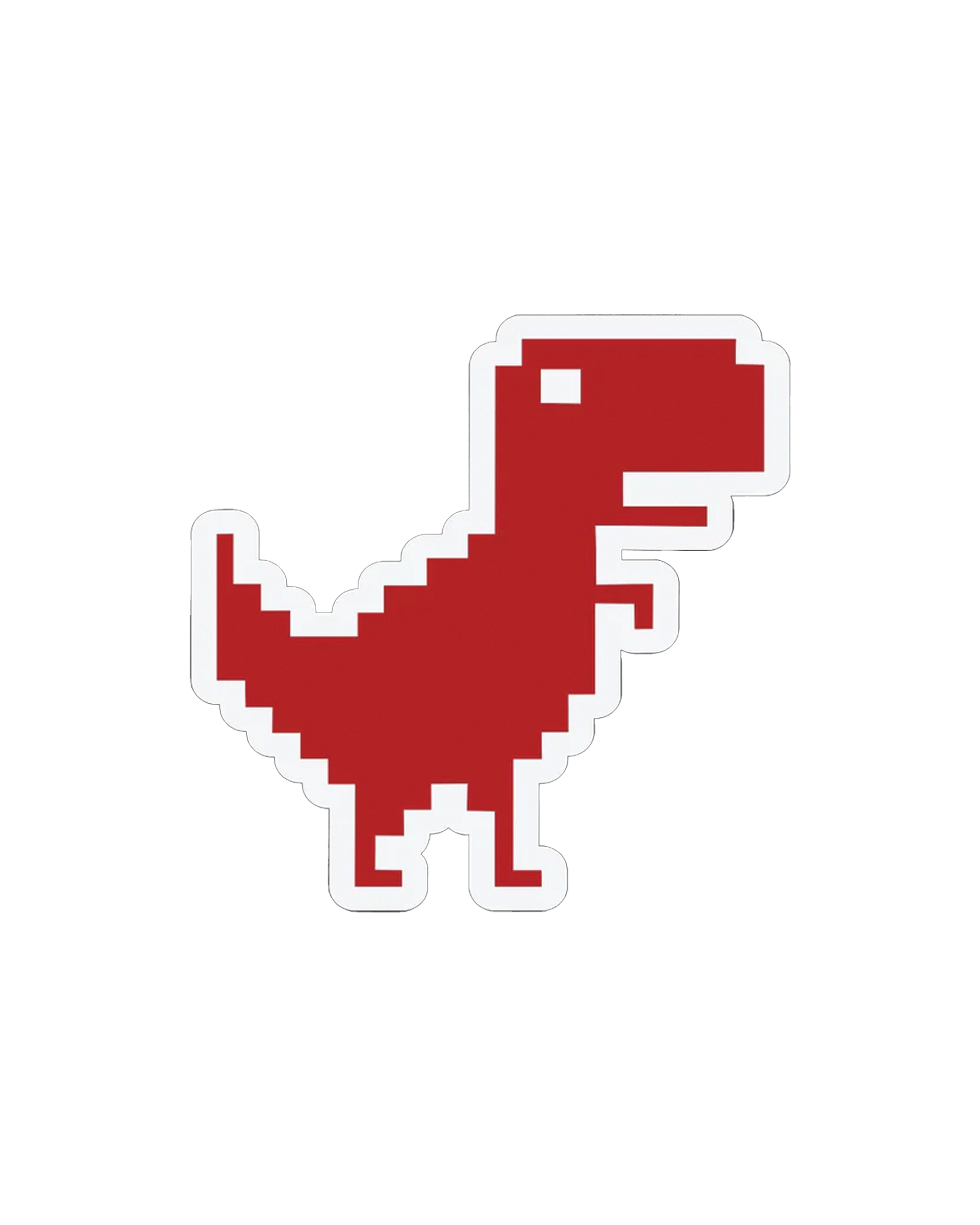 RED DINO STICKER