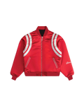 SATIN RED BOMBER JACKET